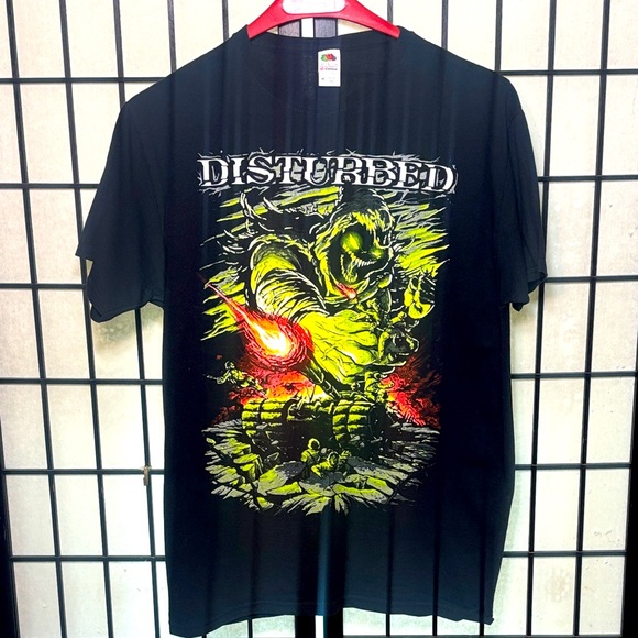 Disturbed T Shirt Mens Size Medium Excellent Used Condition EUC - Picture 1 of 5